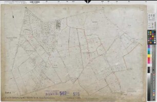 Mettingen (Mettingen), Flurbereinigung Schlickelde, Bl. 4 Zuteilungskarte Mettingen Flur 33