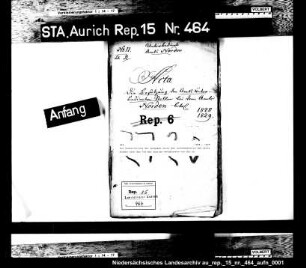 Die Neuverteilung der Aufgaben unter den Unterbedienten des Amtes Norden nach dem Tod des zweiten Amtsdieners von der Aa