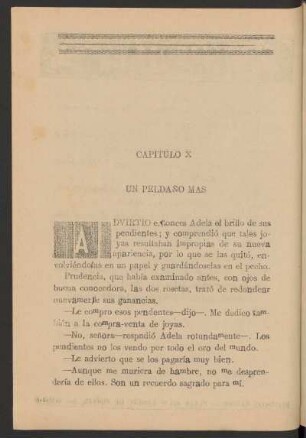 Capítulo X - Un peldaño más
