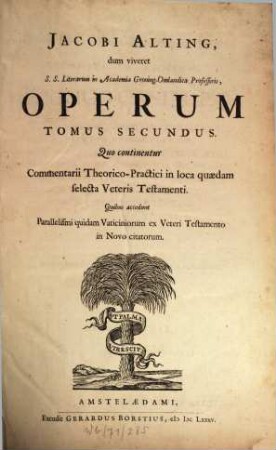 Opera omnia theologica, 2