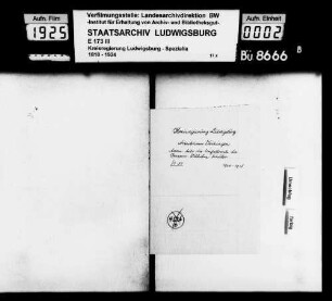 Unfallrente des Wilhelm Schuler, Renfrizhausen