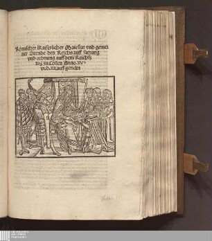 Römischer Kaiserlicher Maiestat vnd gemei||ner Stende des Reichs auff satzung || vnd ordnung auff dem Reichsz||tag zu Cöllen Anno. XVc || vnd. XII. auff gericht