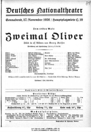 Zweimal Oliver