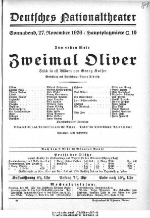 Zweimal Oliver