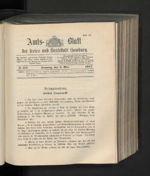 No. 112, 6. Mai 1917