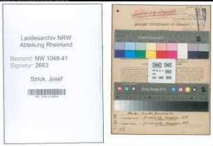 Entnazifizierung Josef Strick , geb. 30.12.1920 (Polizist)