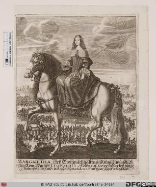 Bildnis Margaretha Theresia, römisch-deutsche Kaiserin, geb. Infantin von Spanien