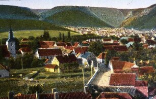 Der Harz - Historische Ansicht : Historische Ansicht, wahrscheinlich Thale. Aufgenommen im Harz ca. 1995