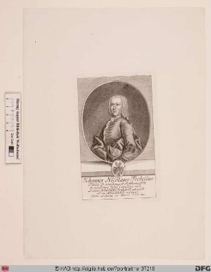 Bildnis Johann Nicolaus Frobes(ius)