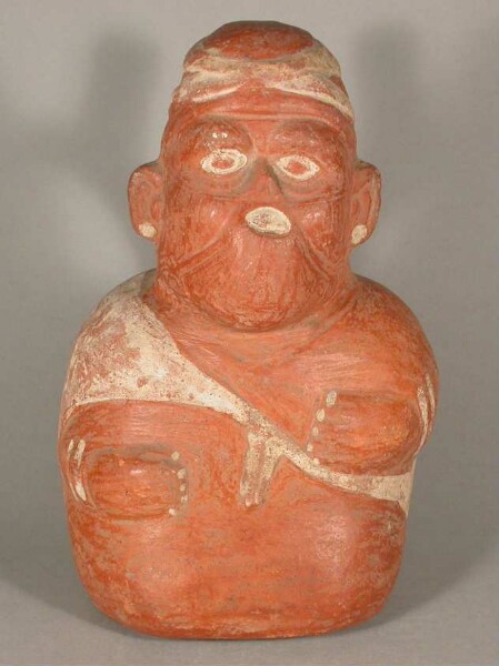 Sitzende anthropomorphe Figur, Krankendarstellung