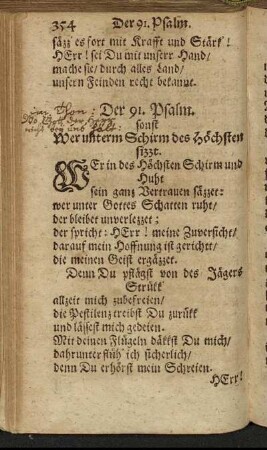 Der 91. Psalm. - Der 100. Psalm.