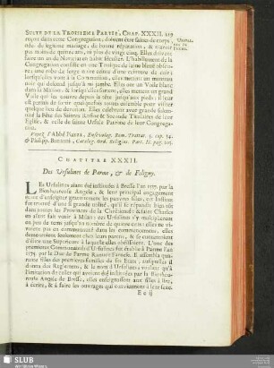 Chapitre XXXII. Des Ursulines de Parme, & de Foligny