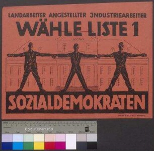 Wahlplakat der SPD zur Landtagswahl am 27. November 1927