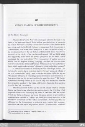III Consolidation Of British Interests
