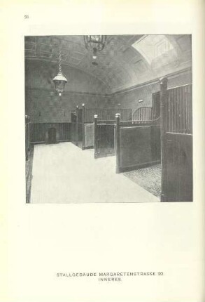 Stallgebäude Margaretenstrasse 20. Inneres
