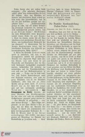 31: Die Deutsche Kunstausstellung Baden-Baden 1913