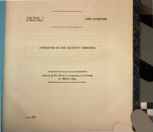 Indian Papers : Copy of a despatch ... dated 20. Sept. 1837