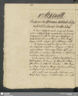 IIter Abschnitt. Einige aus der Astronomie entlehnte Saetze, wie so weit die Geognosie derselben bedarf