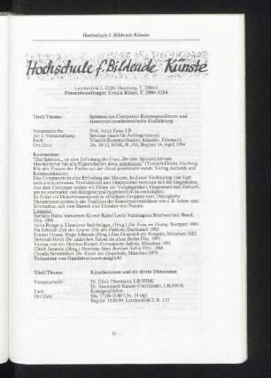 Hochschule f. Bildende Künste