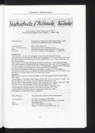 Hochschule f. Bildende Künste
