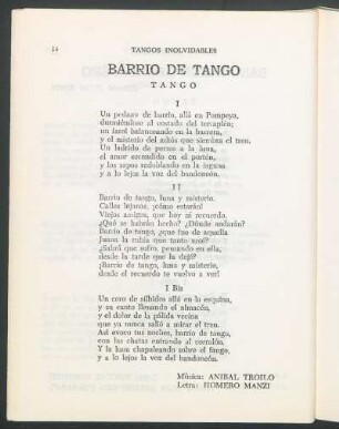 Barrio de Tango : Tango