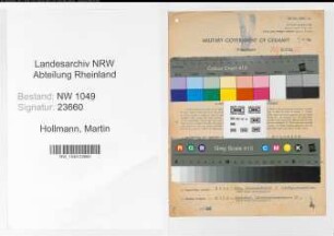 Entnazifizierung Martin Hollmann , geb. 11.01.1899 (Bankangestellter)
