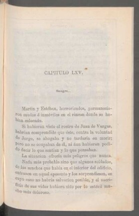 Capítulo LXV. - Sangre...