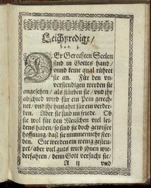 [Leichpredigt.]