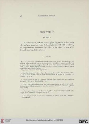 Chapitre IV: Verres