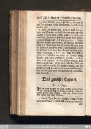Das zwölfte Capitel.
