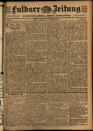 Dritte Ausgabe vom Samstag, den 09. Dezember 1899.