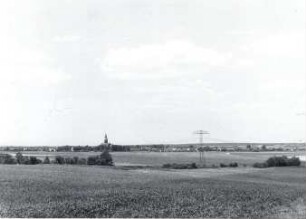 Blick auf Radibor : Landschaft - Oberlausitz. Ort: Radwor / Radibor. Blick auf Radibor von Bornitz.
