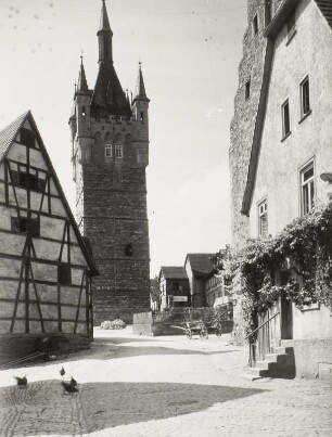 Blauer Turm : Bad Wimpfen, Blick zum Blauen Turm