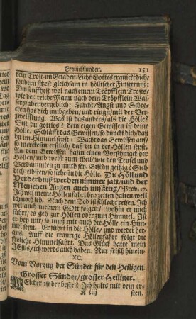 XC. Vom Vorzug der Sünder für den Heiligen. Grosser Sünder/grosser Heiliger.