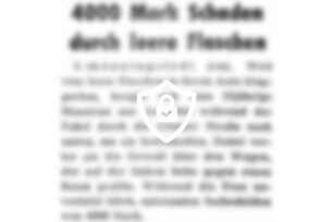 4000 [Name maskiert] durch leere Flaschen