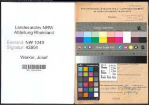 Entnazifizierung Josef Werker , geb. 07.09.1907 (Kaufmaennischer Angestellter)