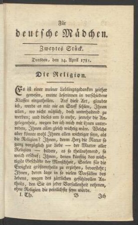 Zweytes Stück