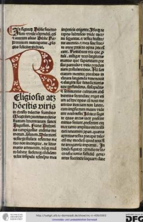 In figurarum Biblie fructuosum et utile compendium quod et aureum alias Biblie reportorium nuncupatur prologus feliciter inchoat.