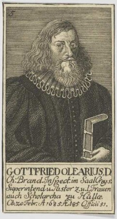 Bildnis des Gottfried Olearius