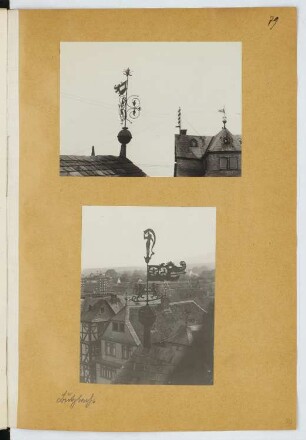Dächer, Butzbach: Ansichten (aus: Skizzen- und Fotoalbum 23)