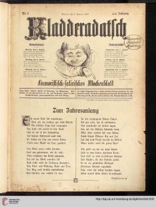 59: Kladderadatsch: Humoristisch-satirisches Wochenblatt