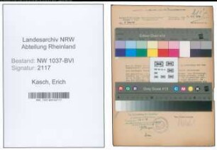 Entnazifizierung Erich Kasch , geb. 26.04.1906 (Buchhalter)