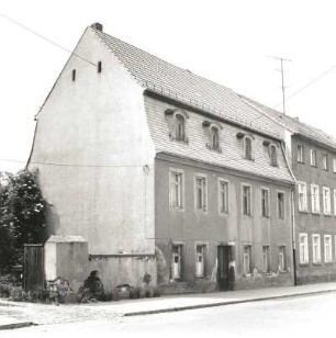 Colditz, Bahnhofstraße 35. Wohnhaus (2.H.18.Jh.). Straßenansicht