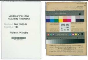 Entnazifizierung Wilhelm Neitsch , geb. 14.12.1915 (Vermessungsbeamter)