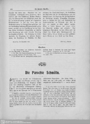 Die Parochie Schmölln