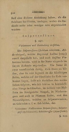Salpetersäure.