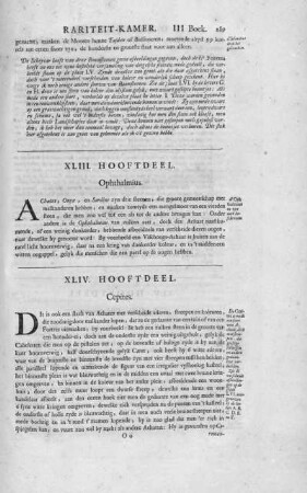 XLIV. Hooftdeel. Cepites.