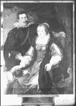 Rubens, Peter Paul. Schule: Ehepaar (oder: Bildnis eines Ehepaares),GK I 7598.