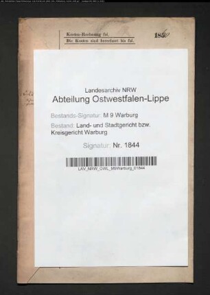 Erblasser: Wehrmann, Anna Marie, geb. Finke: