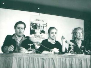 IFF 1986. Jukka-Pekka Palo, Katharina Thalbach, Ingemo Engström, Regie. Flucht in den Norden